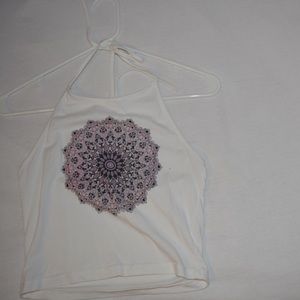 Halter top with kaleidoscope discontinued design
